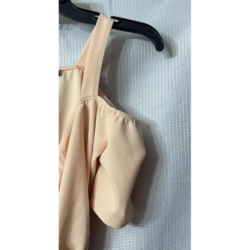 NWT Boohoo Womens Short Sleeve Plunge Ruffle Midi Belted Dress Size 10 Petite - Picture 5 of 11